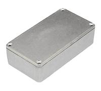 Louttary Carcasa de aluminio para efectos de guitarra, carcasa de efecto Stompbox, aerosol de plástico perforable, kit de pedal de guitarra DIY