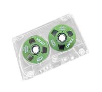 Louttary Carcasa de Color de Doble Cara Cinta Vacía Metal Mini Puede Grabar 55 Minutos Cinta Vacía Cinta de Casete en,Verde