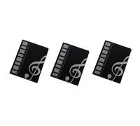 Louttary Carpeta de Partituras de 3 Piezas, Carpeta de MúSica para Personal, Carpeta de Partituras de Piano, TamañO A4, Carpeta de Coro Grabable y Desmontable D