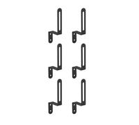 Louttary Colgador de sombreros de pared, 6 unidades, ganchos para sombreros de pared, soporte de sombrero de béisbol de metal para la pared, almacenamiento de sombreros para gorras de béisbol