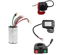 Louttary Controlador de carrete plegable de 24 V 250 W, interruptor, botón, pantalla LCD, freno, pedal de acelerador, juego de válvula de mariposa, piezas, accesorios, apto para scooter eléctrico