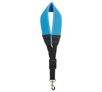 Louttary Correa de saxofón, correa ajustable para el cuello de un solo hombro, para jugar, ahorrador de trabajo, azul, duradera, fácil de instalar, fácil de usar
