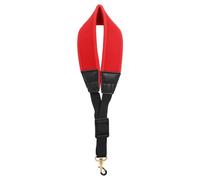 Louttary Correa para SaxofóN Correa Ajustable para el Cuello y un Solo Hombro Correa para el Hombro Que Ahorra Mano de Obra,Rojo