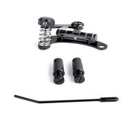Louttary Cuerdas vibrato para guitarra Tremolo, parte superior plana, unidad de vibrato, puente vibrato para guitarras eléctricas LP, color negro