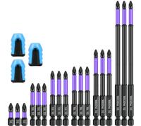 Louttary D1 Antideslizante Resistente una Impactos Cabeza de Destornillador Taladro MagnéTico Fuerte Viento MagnéTico Lote Boca Cabeza de Alta Dureza