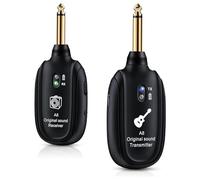 Louttary - de guitarra sin A8, transmisor, receptor de audio sin recargable, UHF para guitarra baja violín, teclado fácil de usar