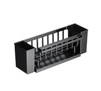 Louttary Estante de fregadero autodrenante, soporte para jabón/esponja, soporte para paños de cocina o toallas, cesta de filtro, estante de drenaje para fregadero de cocina, color negro