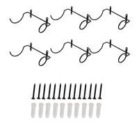 Louttary Estantería para vino de 6 piezas con tornillos, estante para el hogar, estante de cocina, organizador sencillo para botellas de pared, B.