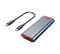 Louttary Estuche M2 SSD M.2 una USB 3.1 Gen 2 10Gbps NVMe SSD Gabinete para NVMe PCIE M Key/(B+M) Key SSD Hard Disk, M2 SSD Case CC
