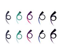 Louttary ExtensióN de Cabello con Colores DesteñIdos Resaltados en Iris, Horquilla, Pinza para el Cabello Larga y Recta, Recortable para Cabello Falso, 3,2X55 cm