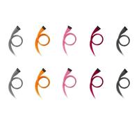 Louttary ExtensióN de Cabello Multicolor Resaltada con Iris, Horquilla, Pinza para el Cabello Larga y Recta, Recortable para Cabello Falso