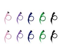 Louttary ExtensióN de Cabello Recortable Multicolor Resaltada con Iris, Horquilla, Pinza de Pelo Larga y Recta para Cabello Falso, 3,2X55 cm