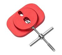 Louttary Extractor de rodamientos de carrete de aluminio, herramienta ligera de mantenimiento Baitcasting, color rojo