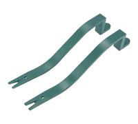 Louttary Extractor de uñas de 2 piezas, como se muestra en la imagen, profesional para quitar tejas, palancas, acero para bricolaje, herramienta de techado portátil