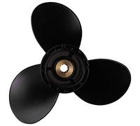 Louttary Fuera de Hélice 58100-93723-019 para 8-20Hp 9 1/4 X 9 Aleación de Aluminio 3 Cuchillas Negro 10 Dentado Dentado R Rotación