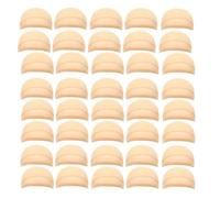 Louttary Gorro de Peluca HD Gorro de Media Gorro de Peluca Transparente Gorro de Nailon Fino Cubiertas para la Cabeza Convenientes Multifuncionales, Beige 40 Piezas