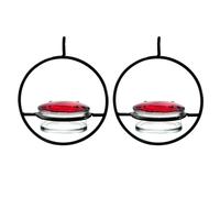Louttary Hermoso Comedero para PáJaros Colgante Circular, Comedero para PáJaros Colgante Circular una Prueba de Fugas, Alimento para ColibríEs