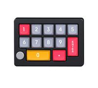 Louttary Interruptor MecáNico Macro Programable Intercambiable en Caliente de 13 Teclas, Miniteclado para Juegos con Luz RGB de 7 Colores, Teclado NuméRico Negro