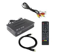 Louttary ISDB-T 1080P HD Set Top Box Receptor de TV de Transmisión de Video Digital Terrestre con Cable para Brasil/Chile A Enchufe de la UE