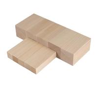 Louttary Juego de 10 bloques para tallar madera de tilo, para principiantes, sin terminar (5 L + 5S)