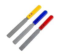 Louttary Juego de 3 limas cónicas para sillín de guitarra, juego de limas de sillín de doble borde, lima de alambre para bajo eléctrico