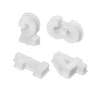 Louttary Juego de 4 portavelas 3D hechos a mano, molde de yeso, forma de 1 a 4 números