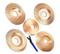 Louttary Juego de 5 discos de madera para amoladora universal para amoladora angular de 4 o 4 1/2