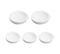 Louttary Juego de 5 placas de fusión de cuarzo, aptas para fundir metal fundido, oro y plata, 100 g a 250 g.
