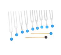 Louttary - Juego de 9 Diapasones de bola de masaje para la curación de los chakras, terapia de sonido, mantiene el cuerpo, el y la armonía, instalación fácil, fácil de usar,