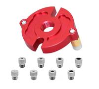 Louttary Juego de contadores de tacos autocentrados para carpintería, con conector de 3 - 10 mm, carpintería, empalme rápido desde, guía de brocas, localizador, aguja autocentradora