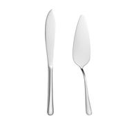Louttary Juego de Corte de Pastel para Bodas, Juego de Cuchillo y Servidor para Pastel, Juego de 2 Piezas para Servir Pastel de Pastel de Diseño Clásico, Apto para Lavavajillas,A