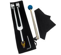Louttary Juego de Diapasón, OTTO128HZ con Tornillos de Base para Curar Chakras, Terapia de Sonido, Mantener el Cuerpo, la Mente y el Espíritu en Armonía