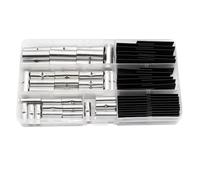 Louttary Kit de Conectores A Sin Aislamiento de 80 Piezas, 6 Valores, 4/6/8 AWG, con Conector de Empalme A de Tubo Termorretráctil para Automoción