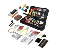 Louttary Kit de reparación de guitarra con 72 piezas, kit de reparación profesional de guitarra y accesorios, para guitarras electrónicas, ukelele, banjo