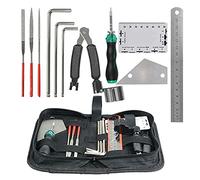 Louttary Kit de reparación de guitarra, kit de cuidado de guitarra, juego de herramientas de mantenimiento, accesorios de