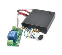 Louttary Lector de Dedo Integrado y Placa de Acceso + Estuche de BateríA 50 Piezas Tablero de Control de Dedo con Fuente de AlimentacióN de 12 V o 24 V