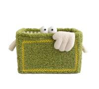 Louttary Little Cesta de almacenamiento plegable para el hogar, diseño de nicho, almacenamiento de juguetes, aperitivos, cosméticos, organizar regalos, verde, duradero, fácil de usar