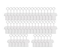 Louttary - Llaveros en con sublimación de MDF de doble cara, 135 piezas de llaveros en con transferencia térmica para etiquetas de equipaje