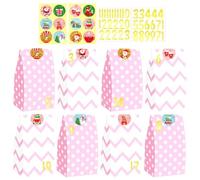 Louttary Lote de 24 bolsas de regalo de Navidad, bolsas de regalo de Navidad, bolsas de papel para guardar caramelos