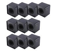 Louttary MarkFlag Mic Station-Cube Square Interview Box Stand Flags Shaped Holder Reporter Injection - 10 unidades