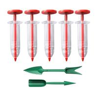 Louttary Mini kit de distribuidor de semillas, semillas, mini dispensador de semillas, kit manual para plántulas y malas hierbas