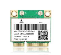 Louttary Mini Tarjeta PCI-E InaláMbrica WiFi 6E 2400Mbps AX210 -AXE3000H para 5.2 802.11AX 2.4G/5G/6Ghz Adaptador de Tarjeta de Red WLAN