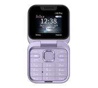 Louttary Mini TeléFono MóVil con Tapa Radio FM Negra de Voz MarcacióN RáPida VibracióN Tarjeta 2SIM Pantalla PequeñA TeléFono Plegable (PúRpura)
