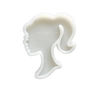 Louttary Molde de silicona con cabeza de muñeca, molde de chocolate, herramienta para hornear, jabón hecho a mano, molde de arcilla de polímero, molde de silicona, duradero, fácil de usar
