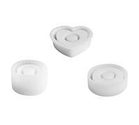 Louttary Molde de silicona para velas, portavelas, moldes de silicona, resina epoxi para candelabros, bandeja, organizador de joyas, duradero,