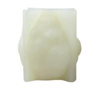 Louttary Molde de Vela de Silicona Tallado en Forma de Huevo de Conejito JabóN de Animales de en 3D, Yeso, Epoxi DIY Regalo NavideñO con Cubitos de Hielo y Chocolate
