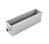 Louttary Molde largo para hornear tartas, molde para tartas que fluye, molde cuadrado de aleación de aluminio con tubo central, herramientas para tartas DIY, duradero, fácil de usar A