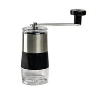 Louttary Molinillo de café manual de acero inoxidable con mecanismo de cerámica, molinillo de granos de manivela, diseño compacto y portátil