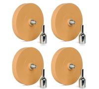 Louttary Pack de 4 gomas de borrar de 3,5 unidades, eliminador de pegamento, con adaptador, borrador de goma para taladro eléctrico