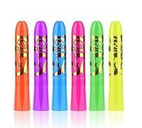 Louttary Pack de 6 rotuladores que brillan en la oscuridad, para Halloween y fiestas